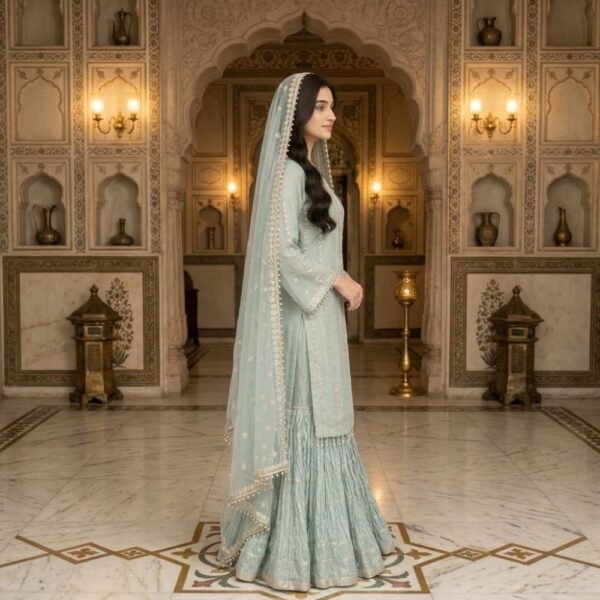 chiffon-sharara-suit-mint-green-1000-side chiffon-sharara-suit-mint-green-1000-side