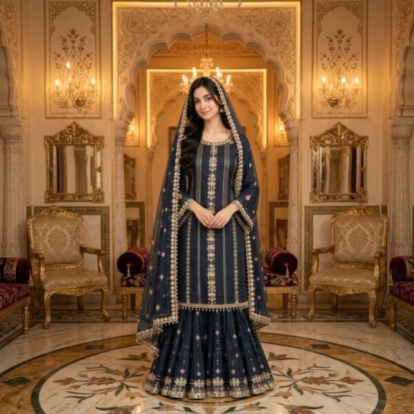 chiffon-sharara-suit-navy-blue-1000-front chiffon-sharara-suit-navy-blue-1000-front