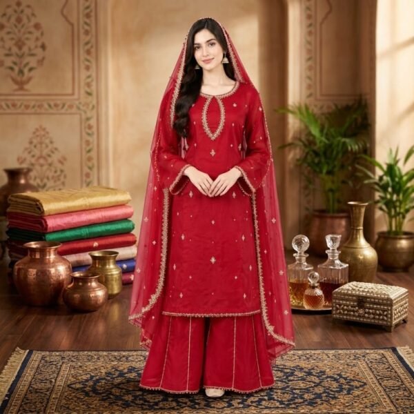 chiffon-suit-plazo-red-1000-front chiffon-suit-plazo-red-1000-front