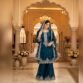 organza-3piece-sharara-suit-teal-1000-front