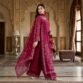 pure-raw-silk-flared-maxi-maroon-1000-side