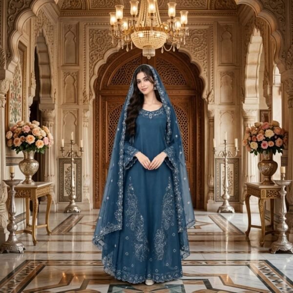 pure-raw-silk-flared-maxi-teal-1000-front pure-raw-silk-flared-maxi-teal-1000-front